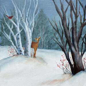deer Winter Solstice - Painting Packet #0228
