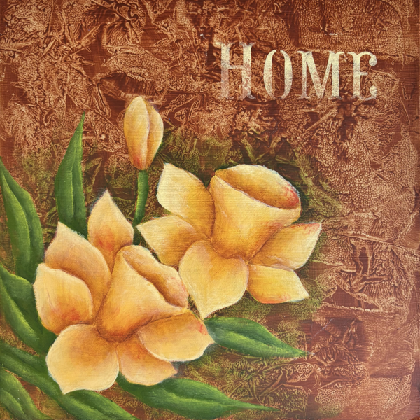 Daffodils on Burlwood - Painting Packet #0247